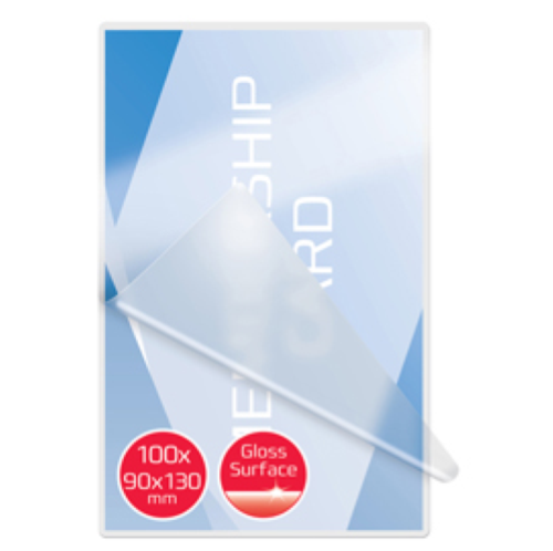 GBC Document Pouch Hunting - 250 micron - confezione da 100 - brillante - 90 x 130 mm rivestimento di plastificazione